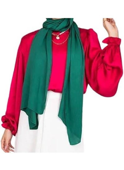 Buy Modern modal hijab, size 200x55 cm, green in Egypt