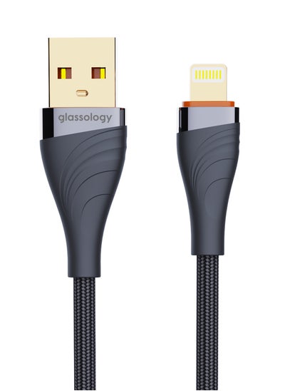 اشتري Braided iPhone Charger Cable 1M USB A to Lightning Cable Fast Charging Braided Cord 30W Fast PD Charge for iPhone 14/14 Pro/14 Plus/14 Pro Max, ipad Pro, iPhone 8-13 All Series في الامارات