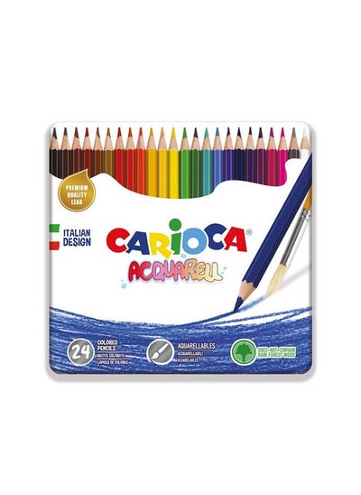 Buy Wooden Coloring Pencils 24 Pcs in Egypt