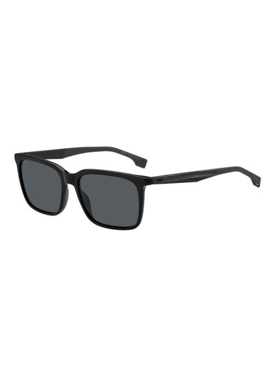 اشتري Men's UV Protection Rectangular Sunglasses - Boss 1579/S Black Millimeter - Lens Size: 57 Mm في السعودية