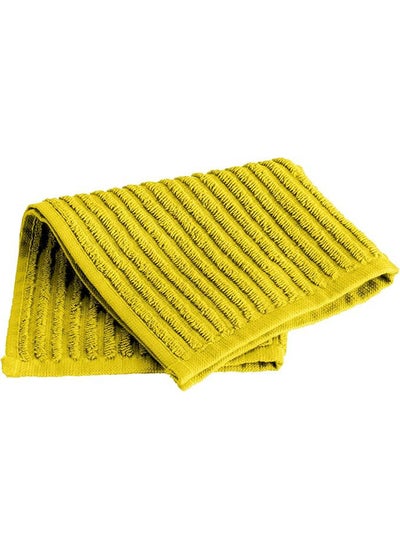 Buy Multi-Purpose Towel Set Of 4 Pcs 100% Cotton 30 x 30  cm-Yellow in Egypt