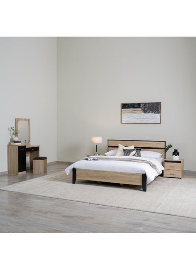 اشتري Decasta 6 Pieces Bedroom Set 160X200 Cm - Sonoma And Wenge في الامارات