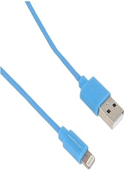 Buy Powerology pvc lightning cable 1.2m - blue in Egypt