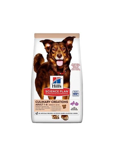 Buy Hill's Science Plan Culinary Creation Medium Adult dog food Duck & Potatoes in UAE