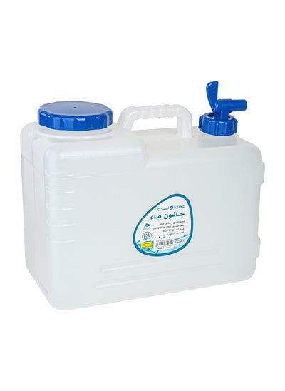 Buy Water Gallon, Water and beverage storage, White, capacity 15 L in Saudi Arabia