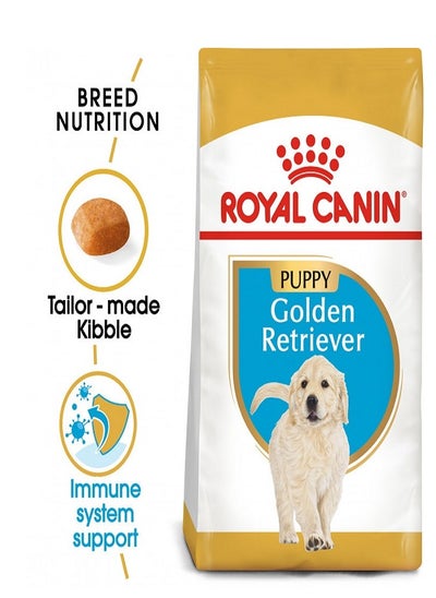 Buy Royal Canin Breed Health Nutrition Golden Retriever Puppy 12 KG in UAE