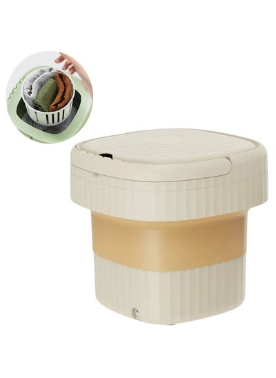 Buy Portable Mini Washing Machine, Foldable Travel Washing Machine, Dry and Wash Two-in-One Mini Washing Machine, Light and Small Clothes Washer in UAE