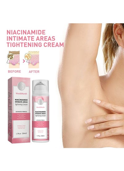 Buy Niacinamide Intimate Areas Tightening Cream-Dark Spot Remover, Underarm Cream, Neck, Back, Legs, Elbows, Private Areas, Premium Botanical Ingredients 50ml in Saudi Arabia