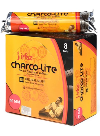 Buy Charco lite Quick Ignite Bakhoor Charcoal 80 Peice-40MM-AL SAQER in UAE