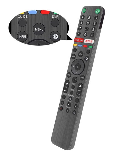 Buy RMF-TX500U Universal Remote Control for Sony Smart TV Bluetooth Remote All Sony Bravia LED OLED LCD 4K UHD HDTV HDR Android TV, with Google Play, Netflix Button in UAE