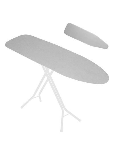 Buy Ironing Board Cover and Mat, Ironing Board Cover with Elastic Edge and Straps, Heavy Duty Non Stick Scorch Resistant Extra Thick Liner Fits Large and Standard Boards (48x147cm) in Saudi Arabia