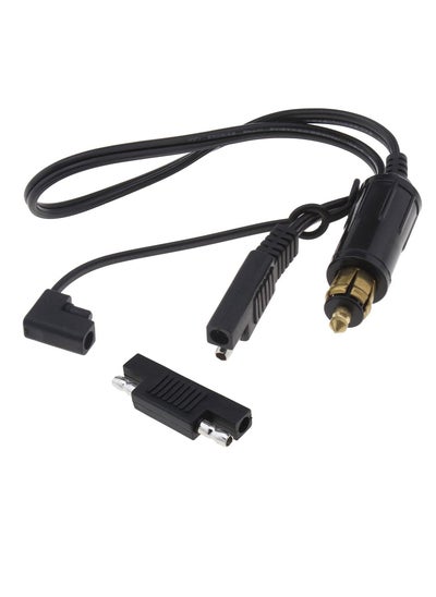 اشتري 12 24V DIN Hella Powerlet Plug to SAE Adapter Connector Compatible BMW Motorcycle with Dust Cap Quick Release and Disconnect New Pure Copper Core في الامارات