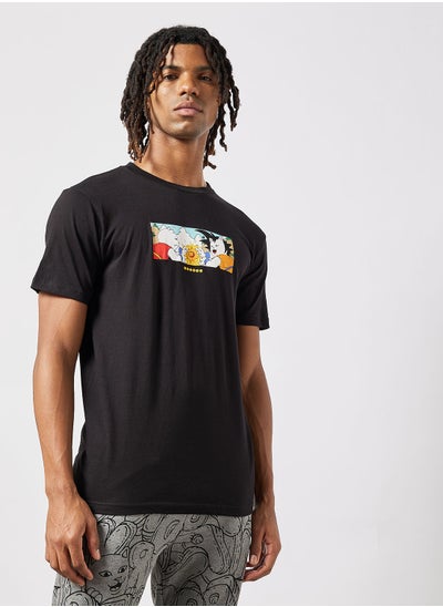 Buy Nermku Battle Graphic T-Shirt in UAE