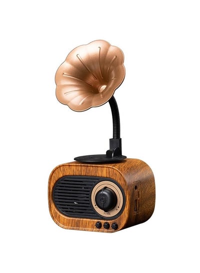 اشتري B5 Retro Phonograph Design Portable Wireless Stereo Speaker في الامارات