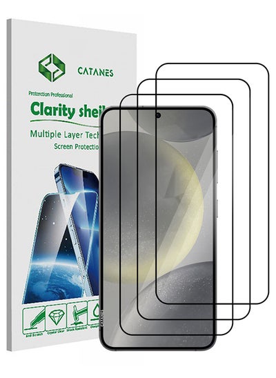 Buy 3 Pack Samsung Galaxy S24 Plus Screen Protector 9H Hardness Scratch Resistance Screen Protector Touch Sensitive Case Friendly Tempered Glass Film in UAE