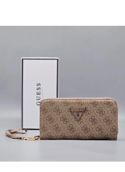 Buy GUESS Women Brand Logo Printed Zip Around Wallet in Saudi Arabia