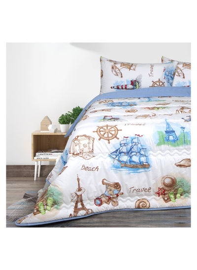 Buy Kids quilt set 2 pieces size 180 x 240 cm Model 171 from Family Bed in Egypt