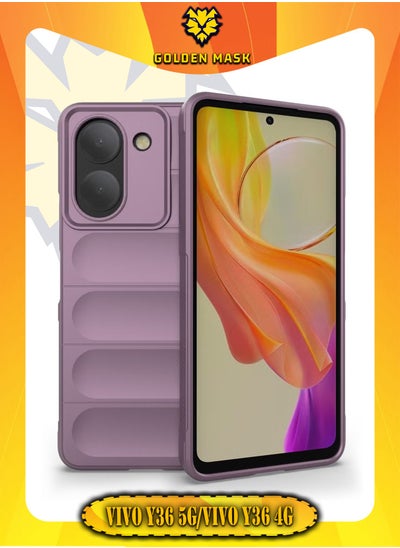 Buy GOLDEN MASK Compatible With Vivo Y36 5G/vivo Y36 4G Magic Case ShockProof (Purple) in Egypt