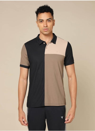 Buy Colorblock Cut & Sew Slim Fit Pique Polo in Saudi Arabia