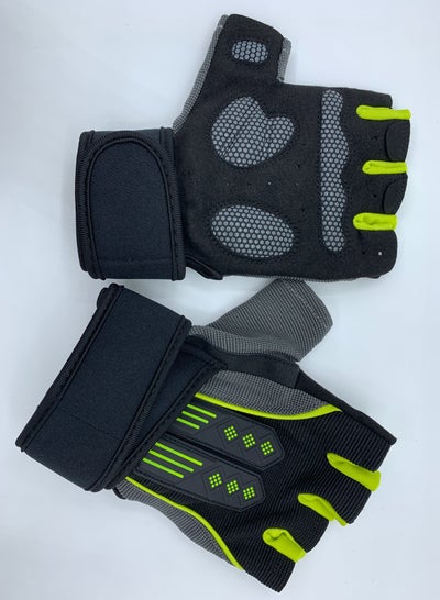 Buy Weight Lifting Gloves - Non-Slip Silicone Padding Workout Gloves for Men and Women in UAE