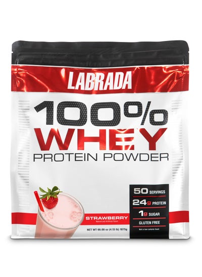 Buy 100% Whey Protein Powder Strawberry 4.13 lbs in UAE