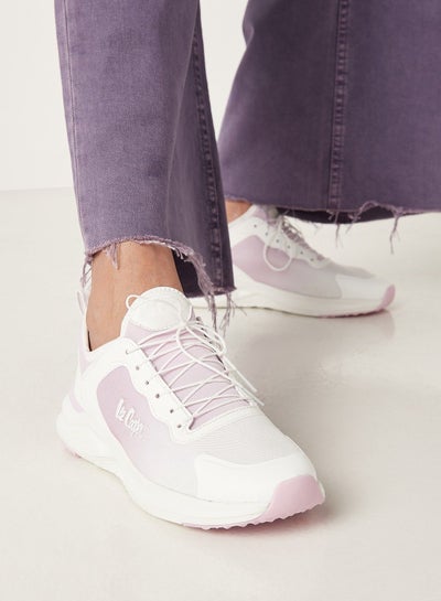 Buy Womens Logo Detail Sneakers with Lace Up Closure in UAE