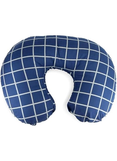 اشتري Harry Check Nursing Pillow -100% Cotton Printed Kids Design -Nursing Support for Breastfeeding, Bottle Feeding, and Bonding- Size : 60 x 58 x 15cm في الامارات