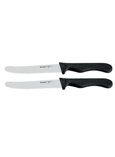 Buy Stainless Steel Set of 2 Basic Table Knives 22 cm in UAE