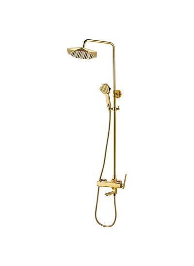 اشتري Milano Flora Bath Mixer With Rain Shower Set في الامارات