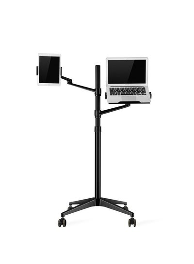 Buy UPERGO UP9L 3 in 1 Laptop Smartphone Tablet Floor Stand Holder for Upto 13 to 17 inches iPad and Tablet Laptop Black in Saudi Arabia