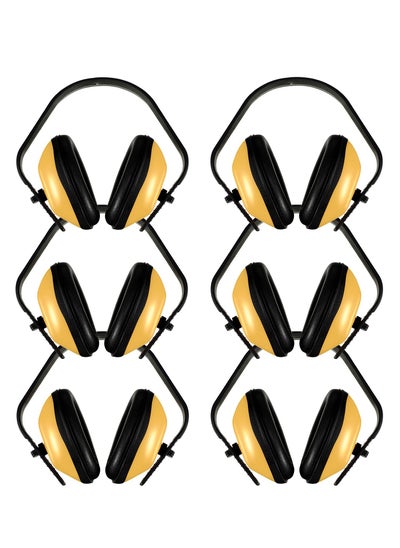 اشتري 6-Pack Soundproof Earmuffs - Comfortable Noise Reduction Headphones with Soft Foam Padding for Airports, Concerts & More في الامارات