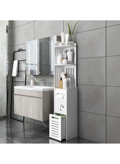 Bathroom Multi Level Corner Cabinet Bathroom Toilet Paper Holder Floor ...