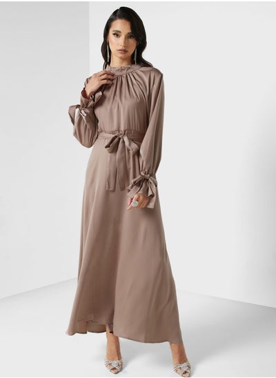 اشتري A-Line Belted Dress في السعودية