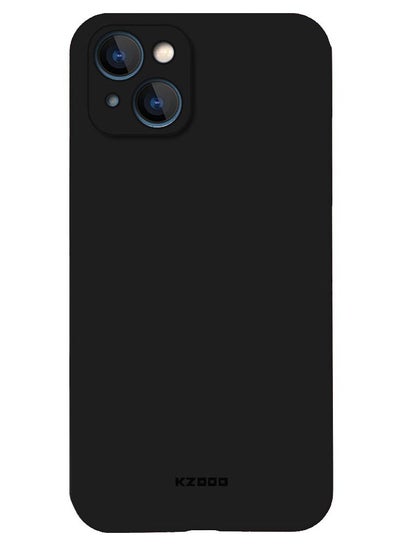 اشتري iPhone 14 Case Air Skin Series Ultra Slim Frosted Anti Slip Back Cover Full Coverage Camera Lens Protection 6.1 inch Black في الامارات