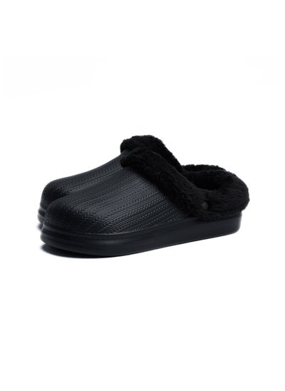 Buy Onda Sabo 2 Fur-lined slipper for Unisex - Black in Egypt