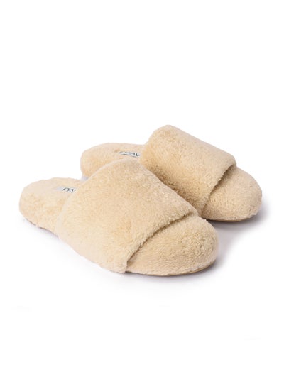 Buy Slipper Fur Beige in Egypt