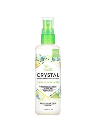 Buy Crystal Mineral Deodorant Spray Vanilla Jasmine 4 fl oz (118 ml) in Saudi Arabia