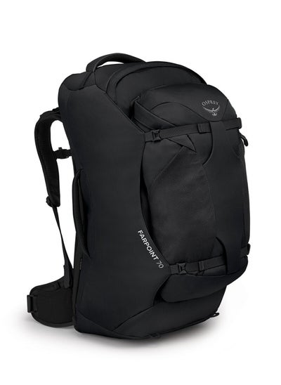 اشتري Osprey Farpoint 70 Black O/S Camping Backpack في الامارات