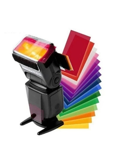 Buy GENPRO 12 Color Gel Filter Lighting Diffuser: Set of color gel filters for lighting effects. (Model: LF-12) in Egypt