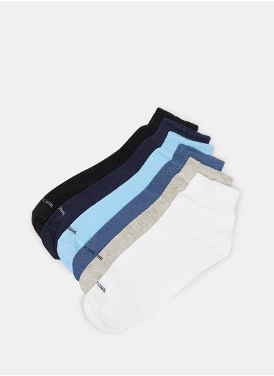 اشتري Basic Cotton Crew Length Socks (Pack of 6) في مصر