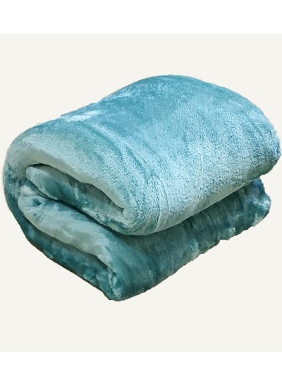 Buy Flannel Fleece Single Size 160x220cm for All Season Fluffy Blanket Warm Bed Blanket Throw for Sofa & Bed Comfortable and Soft Blanket in UAE