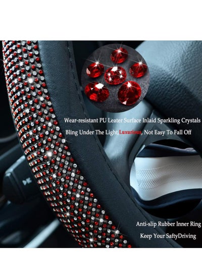 Buy Shiny crystal rhinestones steering wheel cover in Egypt