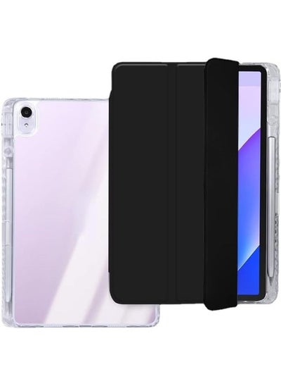 Buy Case Compatible with Huawei MatePad Air 11.5inch 2023, Trifold Stand Cover Case with Pencil Holder,PU Leather Clear Transparent Back Cover[Anti Fall] in Saudi Arabia