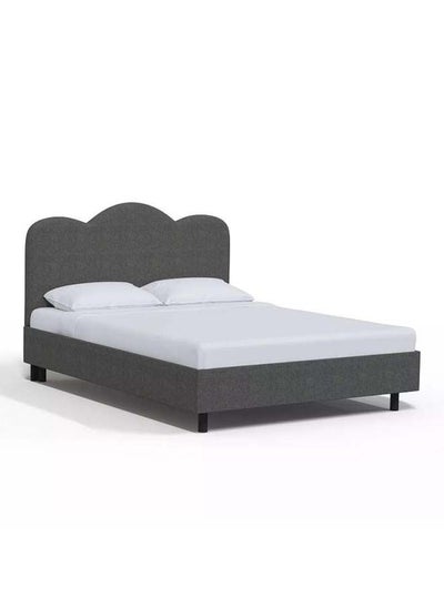 Buy Supreme Comfort: Swedish Wood King Bed - Regal Grey Harmony (160x200x140) by Alhome in Saudi Arabia