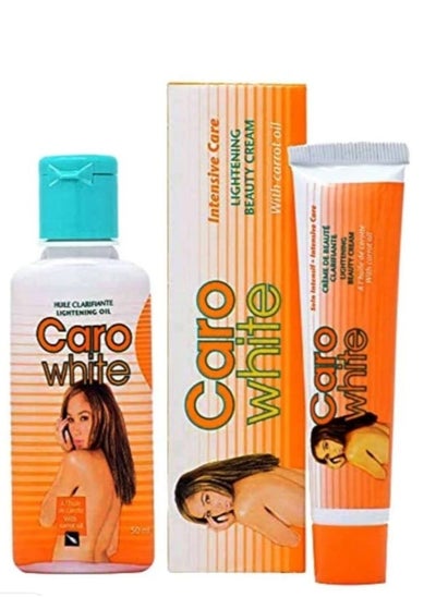 Buy 2-Piece Caro White Intensive Care Lightening Beauty Cream And Oil Set in Saudi Arabia