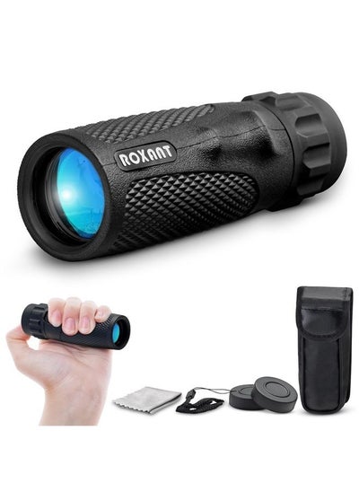 Buy Roxant Viper Monocular Telescope - 10x25 High Definition Weatherproof Pocket Telescope with Hand Grip & BAK4 Prism - with Compact Monocular, Case, Wrist Strap, etc. Monoculars for Adults High Powered in UAE