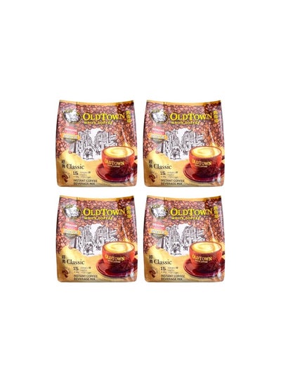 Buy 4 Pack Old Town White Coffee 3 in 1 Classic ( 60 Sticks ) Free 4 Extra Sachets in UAE