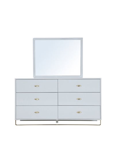 اشتري Nicolas Dresser With Mirror White في الامارات