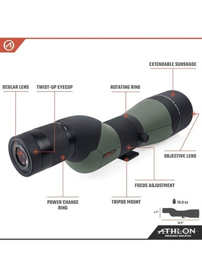 Buy Argos HD 20-60x85 Spotting Scope - 45 Degree, Green/Black in UAE