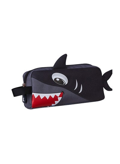 Buy Kids Pencil Case/Colour Bag Shark - Grey in UAE